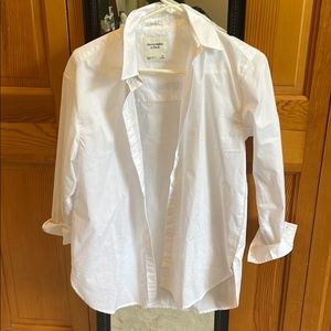 White Oversized Button Up